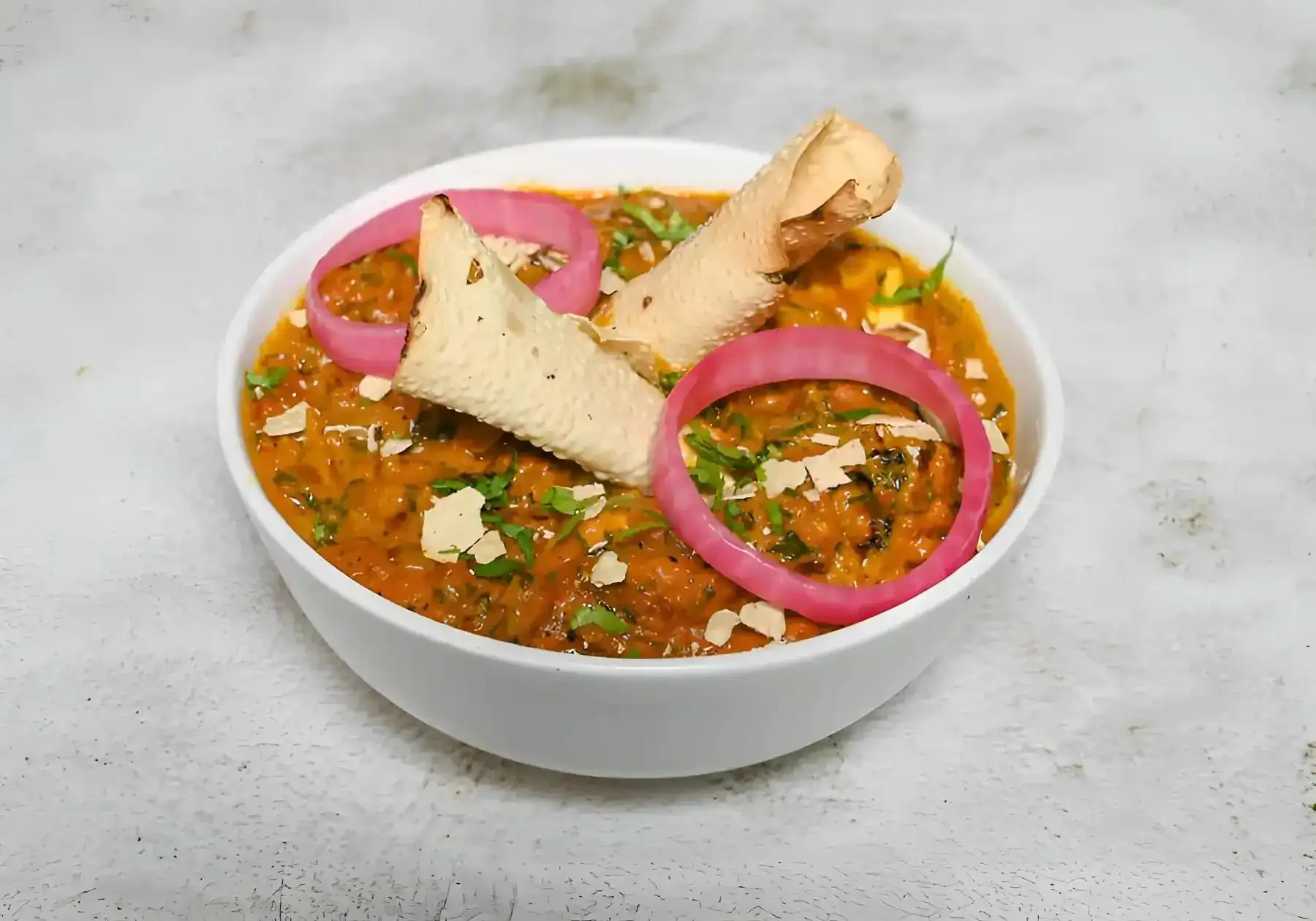 From the Desi Kitchen, with papad